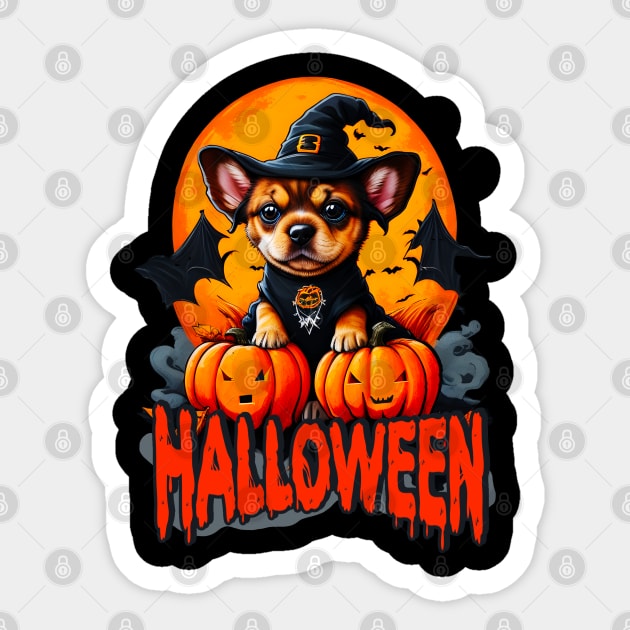 Halloween vampire puppy dog Sticker by design-lab-berlin